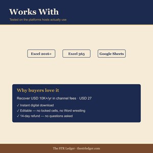 Airbnb Repeat Guest CRM + Referral Tracker — STR Direct Booking Conversion Tool — LTV Spreadsheet — Excel image 5