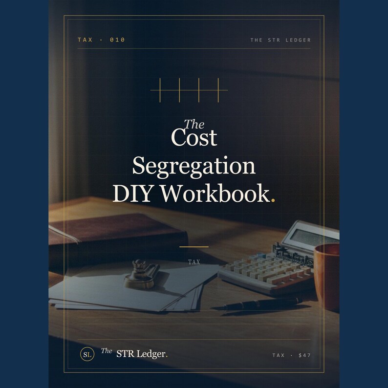 Cost Segregation DIY Workbook – STR Bonus Depreciation Calculator (Excel) 画像 1