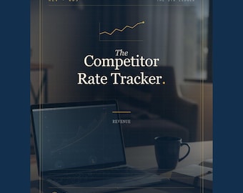 Airbnb Competitor Rate Tracker Spreadsheet — STR Comp Set Weekly Snapshot Tool — Pricing Intelligence — Excel