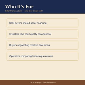Seller Finance Offer Calculator for Airbnb Investors — Owner Financing Spreadsheet + Term Sheet — Excel image 3