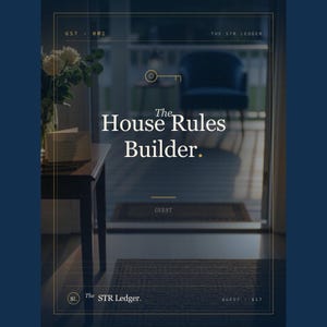 STR House Rules Builder Spreadsheet – Airbnb Host Essential (Excel/Sheets) image 1