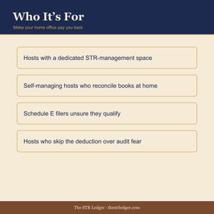 STR Airbnb Home Office Deduction Allocator – Excel Tax Template image 3