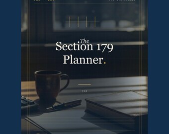 Section 179 Planner for Airbnb Hosts — STR Tax Template — Front-Load Depreciation Calculator — Excel