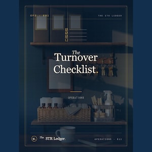 STR Host Turnover Checklist & Scorecard – Excel + PDF Cleaning Tracker