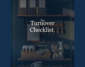 STR Host Turnover Checklist & Scorecard – Excel + PDF Cleaning Tracker