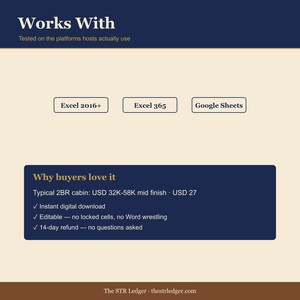 STR Startup Budget Spreadsheet – Cost to Launch Calculator (Excel) Bild 5