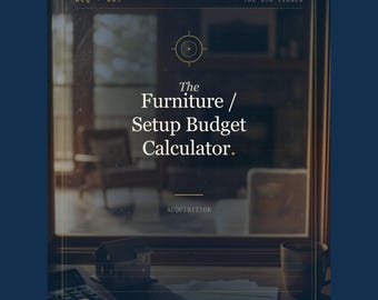 Airbnb Furniture Budget Spreadsheet — STR Setup Cost Calculator — Room-by-Room Shopping List — Excel