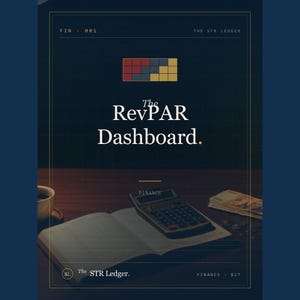RevPAR Dashboard – STR Revenue Tracker (Excel, Google Sheets)