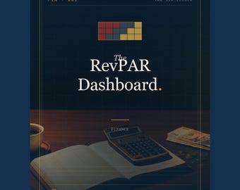 RevPAR Dashboard – STR Revenue Tracker (Excel, Google Sheets)
