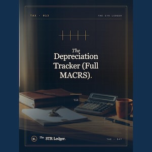 STR Host Depreciation Tracker – MACRS Asset Register (Excel) image 1