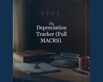 STR Host Depreciation Tracker – MACRS Asset Register (Excel)