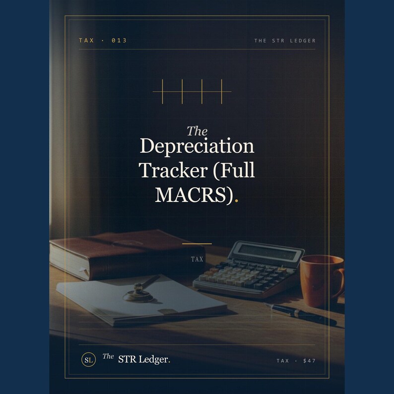STR Host Depreciation Tracker – MACRS Asset Register (Excel) image 1