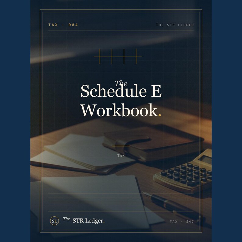 Schedule E Workbook for Airbnb Hosts – CPA Tax Prep Template Excel imagem 1