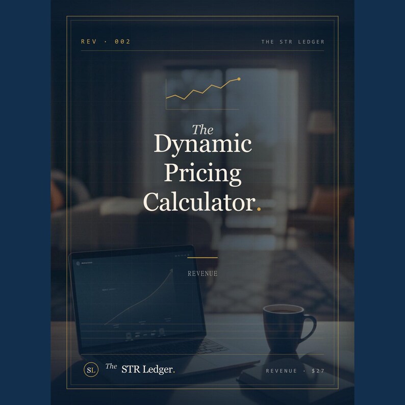 Airbnb Dynamic Pricing Calculator Spreadsheet — STR 365-Day Rate Builder — Season + Day + Event Lift — Excel image 1