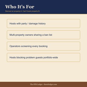 Airbnb Guest Screening Checklist + Ban List Spreadsheet — STR Host Risk Management Tool — Excel image 3