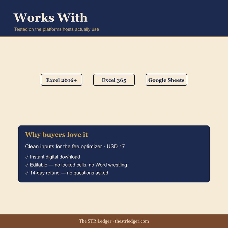Airbnb Cleaning Cost Tracker — STR Turnover Log + Cleaner Performance — Per Night Calculator — Excel image 5