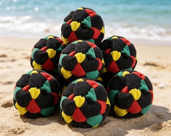 Soft Soccer Hacky Sack Footbag,Handmade Kick Ball,Juggling Toy for Kids&Adults,Kids Outdoor Game Toy,Stress Relief Gift,Soccer Party Favors