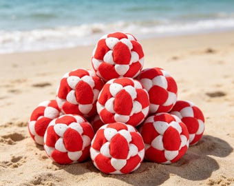 Soft Soccer Hacky Sack Footbag,Handmade Kick Ball,Juggling Toy for Kids&Adults,Kids Outdoor Game Toy,Stress Relief Gift,Soccer Party Favors