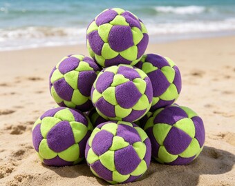 Soft Soccer Hacky Sack Footbag,Handmade Kick Ball,Juggling Toy for Kids&Adults,Kids Outdoor Game Toy,Stress Relief Gift,Soccer Party Favors