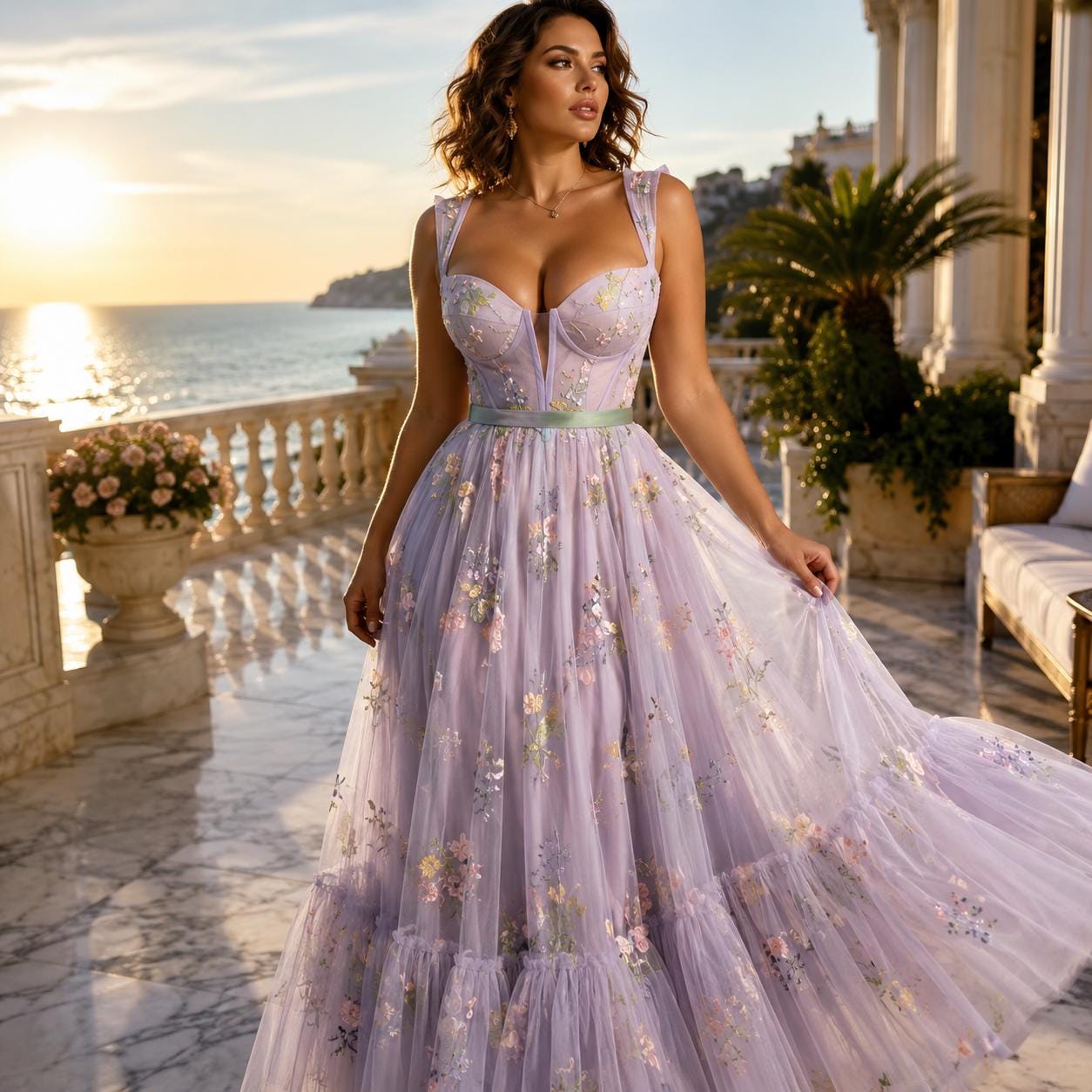nature inspired prom dress Nature Prom Dress