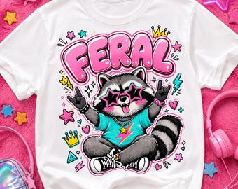 Raton laveur sauvage PNG, raton laveur drôle PNG, raton laveur sarcastique, fille sauvage d'été, maman raton laveur PNG, raton laveur boujee png, animal punk rock rétro de l'an 2000