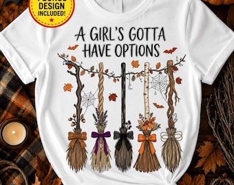 Une fille doit avoir des options PNG, balai de sorcière Halloween PNG, PNG Halloween tendance, sorcières Png, saison fantasmagorique, automne sorcière, art mignon de sorcière