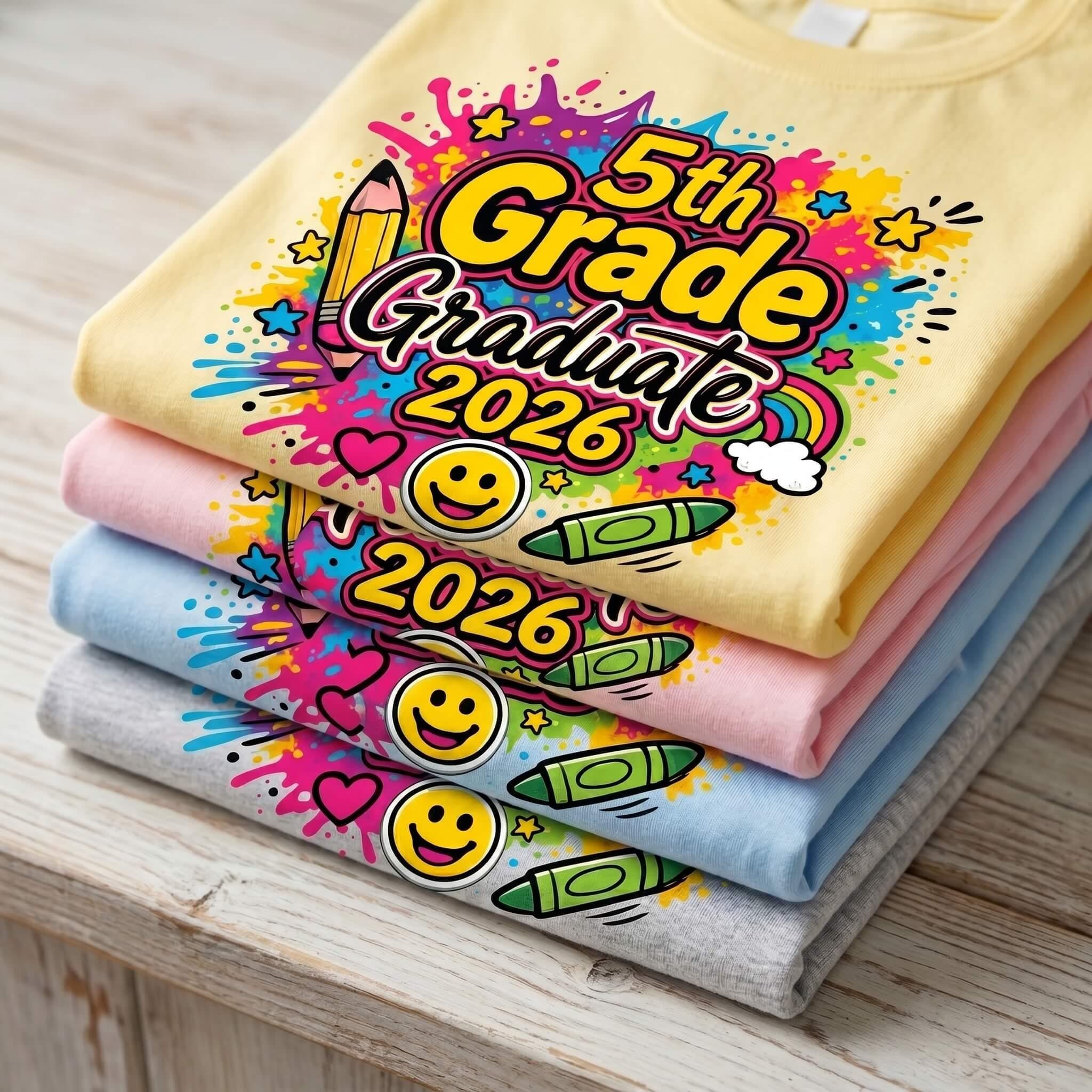 5th Grade Graduation 2026 PNG Bundle, Fifth Grade Graduation Sign My ...
