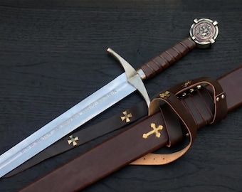 Handmade Accolade Knights Templar Sword – Medieval Collectible