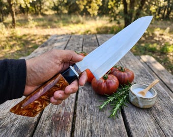 Handmade Knife , Chef Knives , Damascus Chef Knife , Kitchen Knife , Anniversary Gift , Christmas Gifts , Birthday Gifs...
