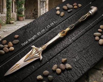 Spear of Leonidas Full Metal Replica | Life-Size Assassin's Creed Cosplay Prop | Gamer & Collector Gift