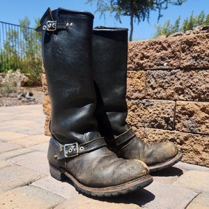 Vintage Engineer Boots - Etsy