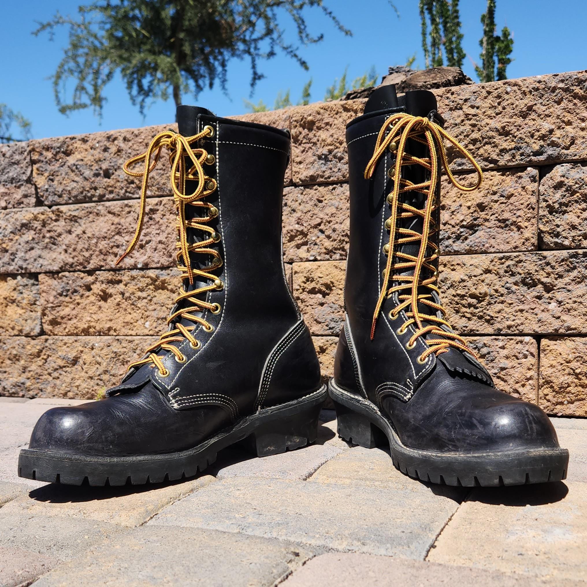 Vintage Logger Boots - Etsy