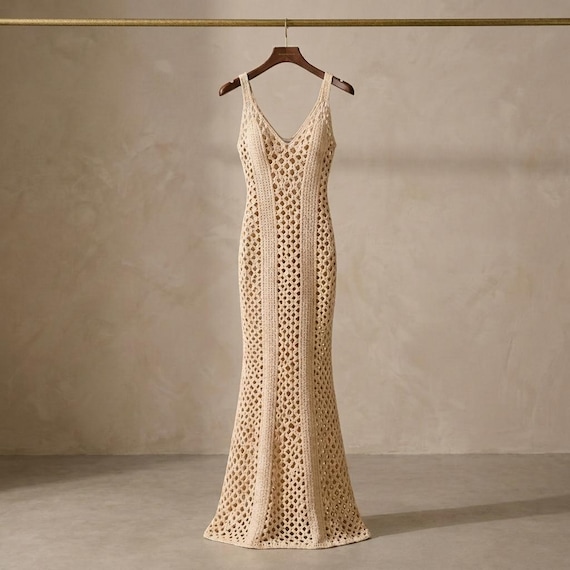 lace crochet bodycon dress Long Sleeve Tie Open Back Mini Bodycon Dress In Stone Crochet Knit | EGO US