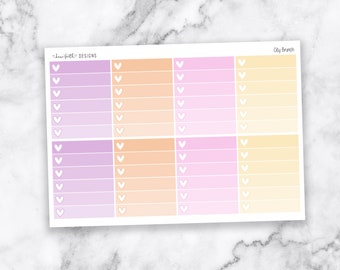 City Brunch Ombre Planner Stickers