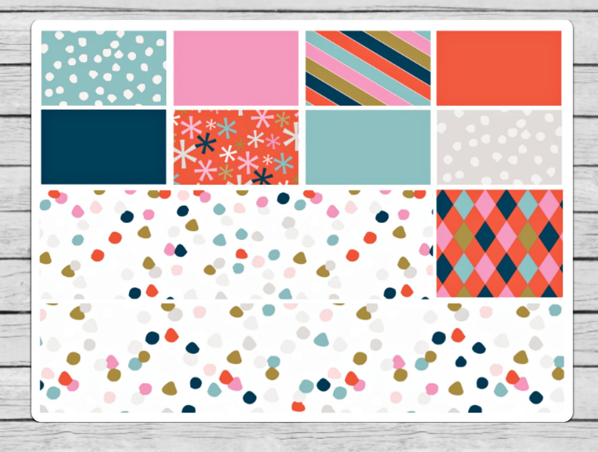 Oh Fudge! Bottom Washi and Washi Planner Stickers