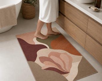 Boho Badläufer, Boho Teppich, Spa Dekor Geschenk