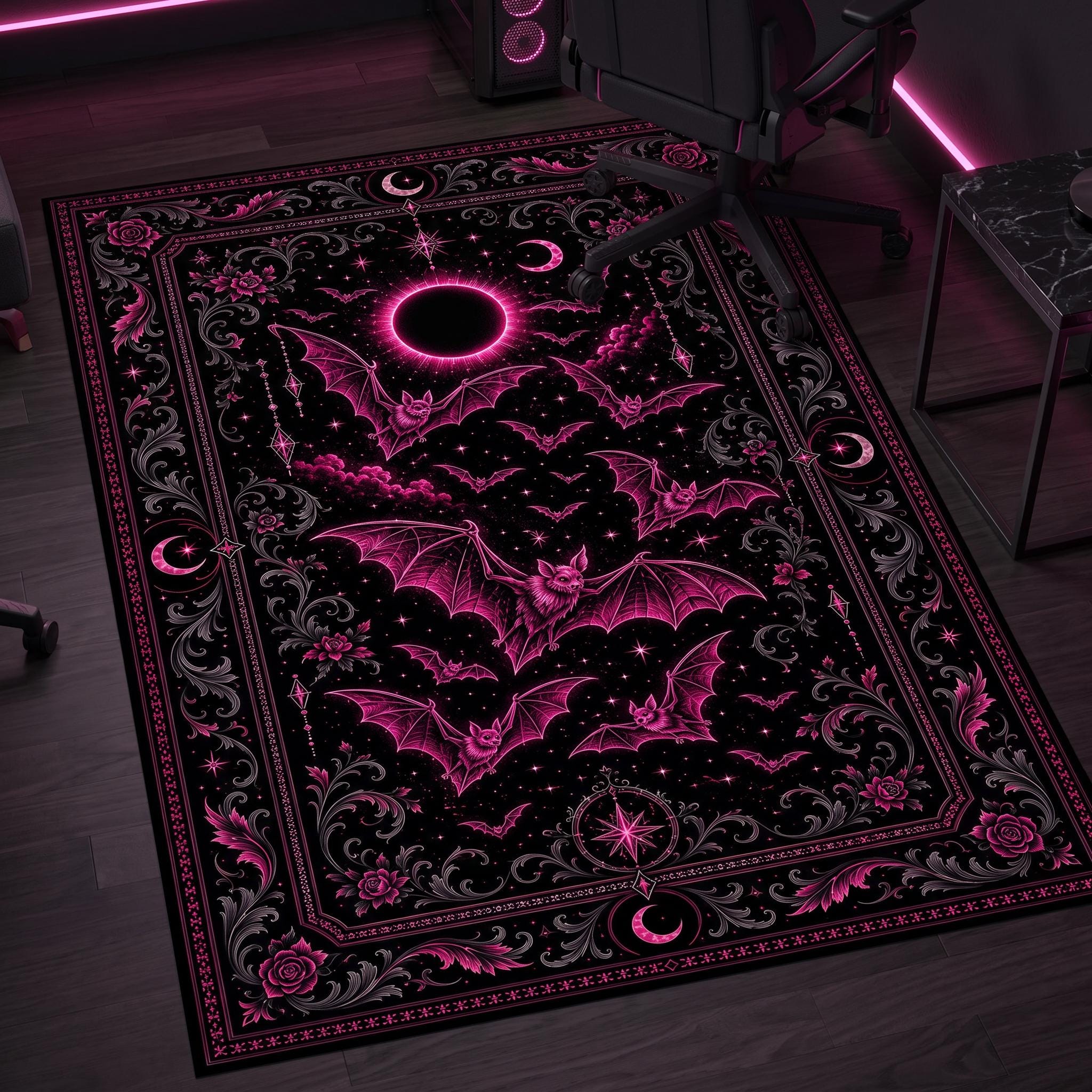 Pink Witchy Rug - Etsy