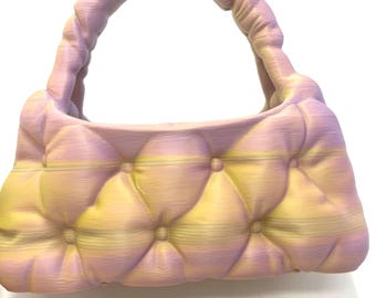 3D printed Quilted Handbag organize 7”x7”x4”