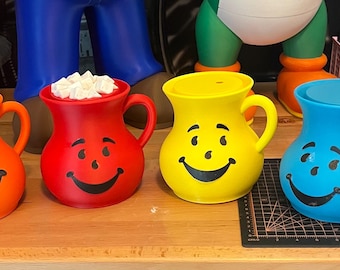 Koolade man 12 oz can holder.
