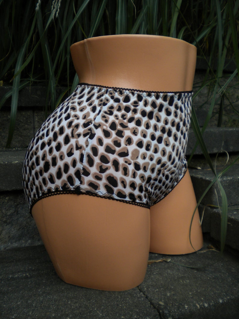 Leopard Print Full Panties - hand made for comfort and style 