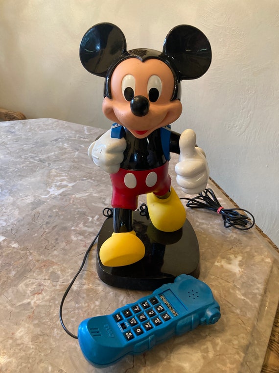 THＥ ＭIＣＫＥＹ ＰＨＯNＥ！ Disney The Mickey Mouse Phone 1976 Land Line Works American