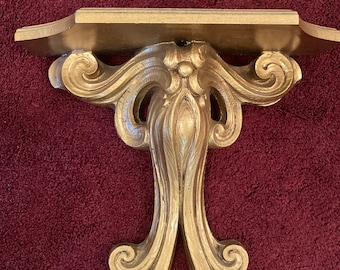 Large Ornate Gold Wall Shelf