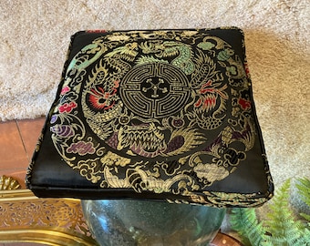 Oriental Chinese  Embroided Pillow