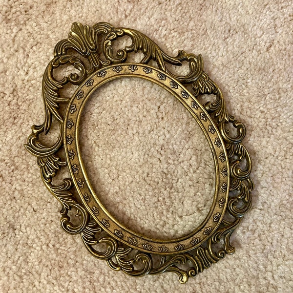 Brass Picture Frame Etsy