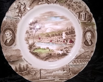 Oregon State Plate by Johnson Bros. England