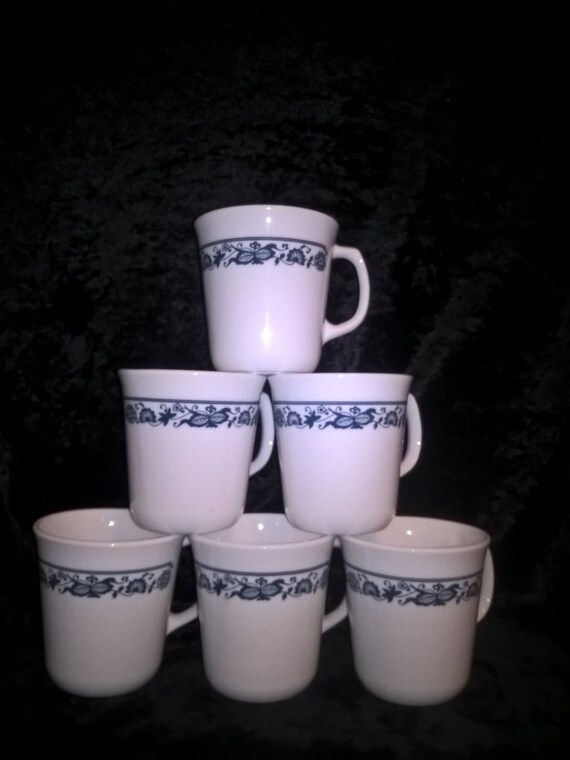 Corning Corelle Ware, Old Town Mugs, Set of 6 - Etsy