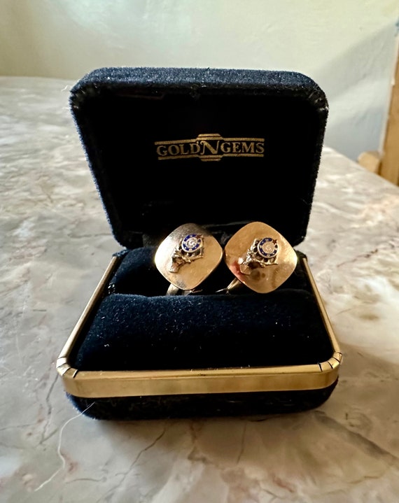 Elks Cuff Links Gold Filled  New in Box