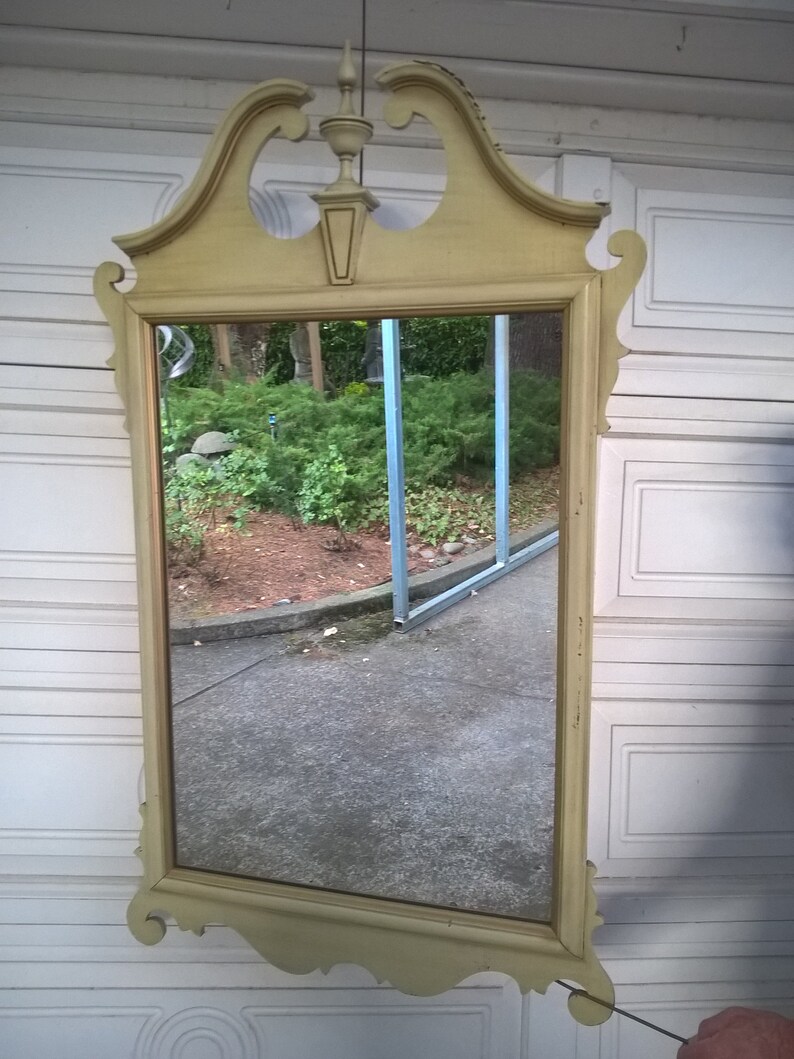 French Provincial Wall Mirror 44 by 22 Etsy