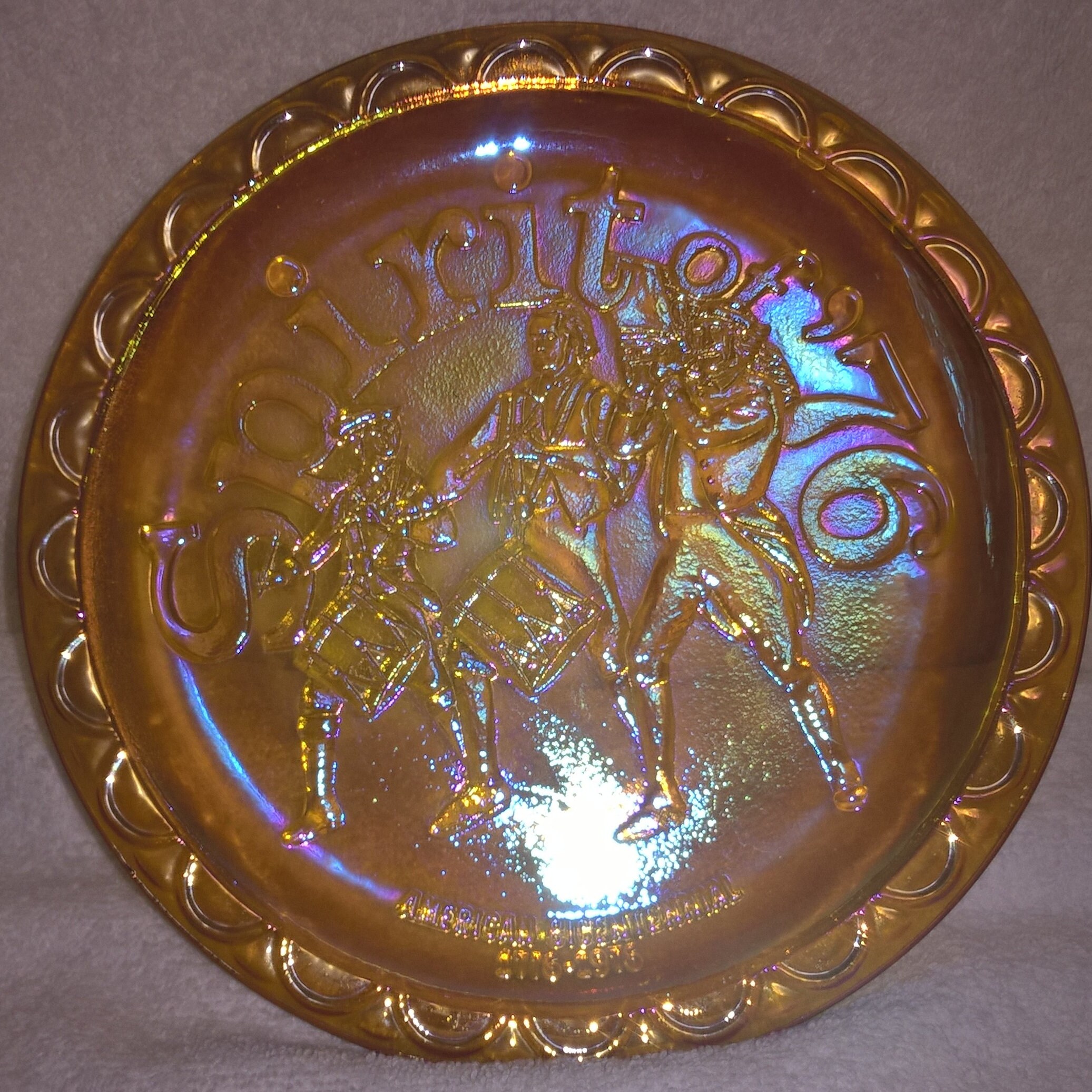 非売品　deviseworks IGT cristal glass plate Carnival Glass Plate 