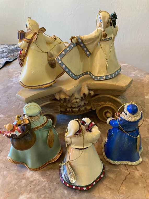 Thomas Kinkade Old World Santas Ornament Collection Set of 5 - Etsy